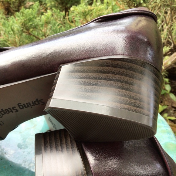 SPRING Step Ila (38) WOMEN’S Polished Leather Loafers, Leather bow in burgundy. - Picture 6 of 10